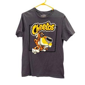 Cheetos T Shirt size M Chester Cheetah Gray Graphic Short Sleeve